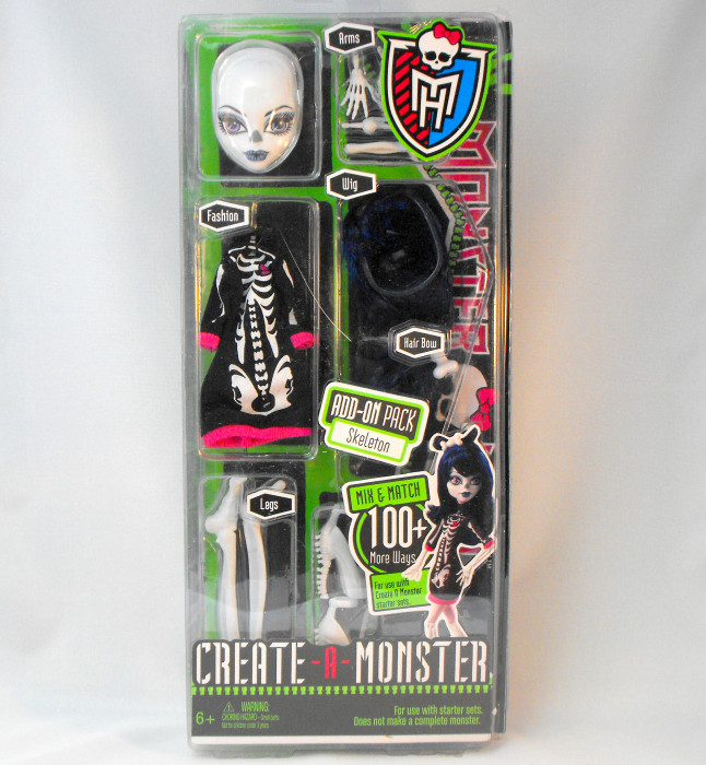 Monster High Create a Monster - Skeleton Add-On Accessory Parts (US version)
