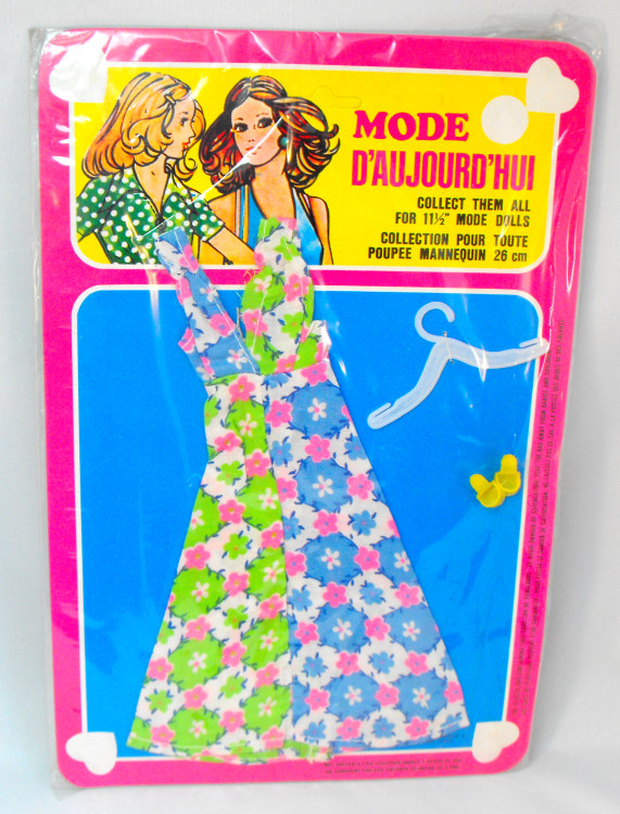 Mode d'Aujourd'Hui - Flower dress in blue-green