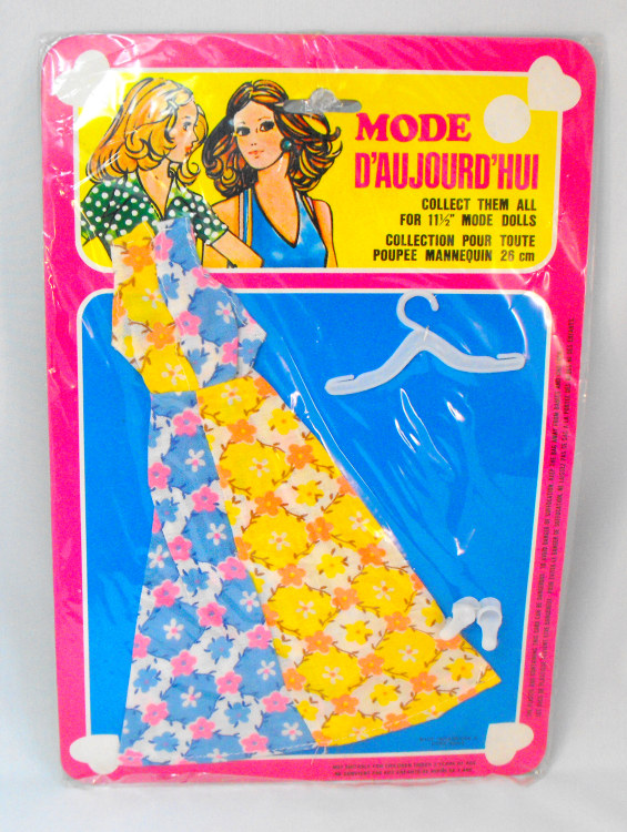 Mode d'Aujourd'Hui - Flower dress in blue-yellow