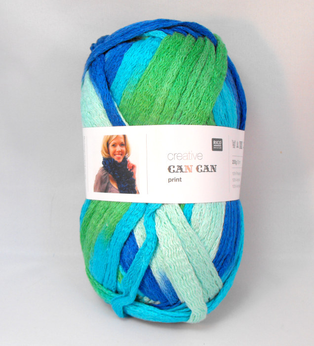 Wool Can Can Print - Turquoise