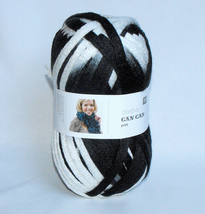 Wool Can Can Print - Black & White
